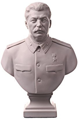 busto statua scultura in marmo del capo russo sovietico Iosif Stalin 16 cm