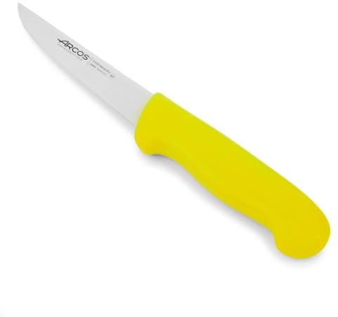 Arcos Serie 2900 - Coltello Disosso - Lama Acciaio Inossidabile NITRUM 130 mm - Manico Polipropilene Colore Giallo