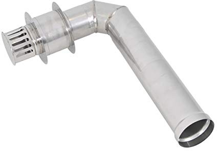 Stainless Steel Exhaust Chimney Flue Pipe Set for TTulpe Indoor B-6 Tankless Water Heater (Wall Mount) THEFLU007