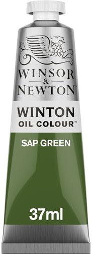 Winsor & Newton 1414599 Winton, feine hochwertige Ölfarbe - 37ml Tube mit gleichmäßiger Konsistenz, Lichtbeständig, hohe Deckkraft, Reich an Farbpigmenten - Saftgrün