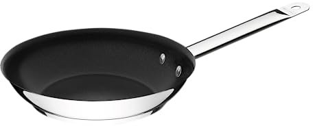Tramontina Pfanne, Ø 26 cm, Edelstahl, antihaftbeschichtet, tiefe Bratpfanne, beschichtete Bratpfanne für alle Herdarten, Induktionsherd