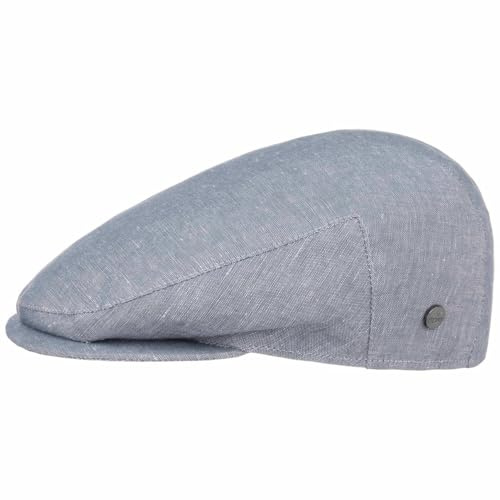 LIERYS Inglese Schirmmütze Denim Optik meliert Made in Italy Herren Frühling Sommer