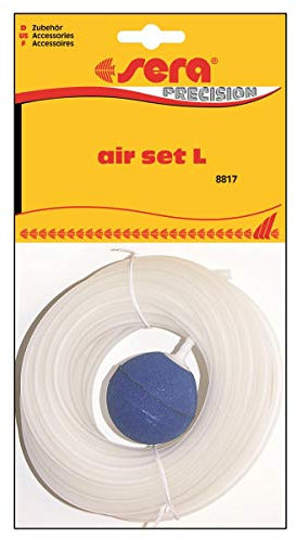sera air Set L inkl. 10 m Schlauch | Belüftungssystem für Teiche | sorgt für ausreichend Sauerstoff & verhindert Eisdecke | mit XL-Sprudelstein