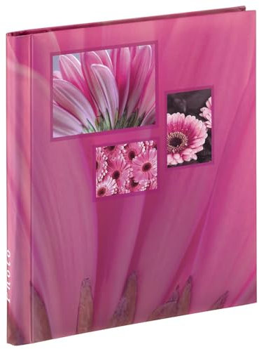 Hama 106266 Album Auto-Adesivo, 28 x 31 cm, 20 Pagine, 60 Foto, Rosa