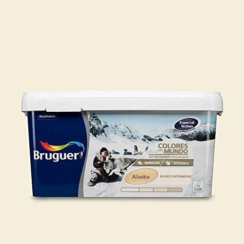 PINTURA PLÁSTICA COLORES MUNDO ALASKA BCO.INT. 4 L BRUGUER