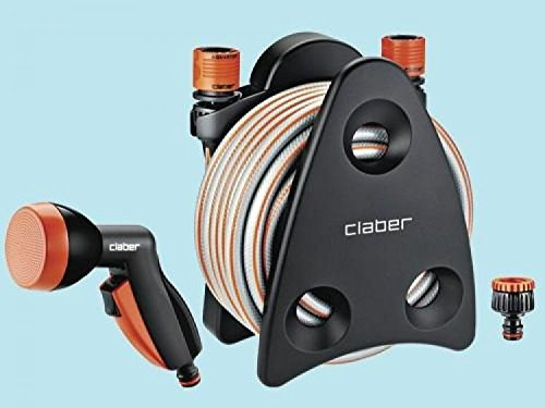 AVVOLGITUBO MINI SET GARDEN CLABER 9032 MT.10 TUBO GIARDINO CON RACCORDI