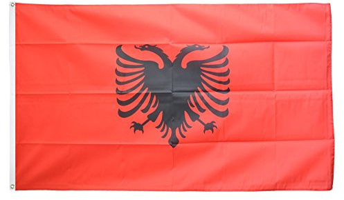 Flaggenfritze Fahne/Flagge Albanien + gratis Sticker