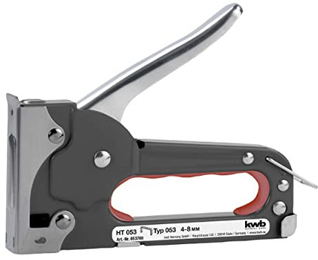 kwb Kraftixx Handtacker Tack 80, klammern Typ 053, 50 Stk 4 - 8 mm, Werkzeugtacker,