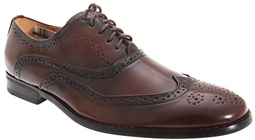Goor George herr Brogue Oxford skor brun, - BRUN - 11 UK
