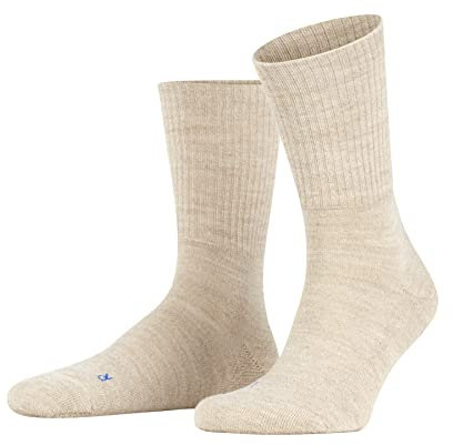 FALKE Unisex Socken Walkie Light U So Wolle Funktionsmaterial einfarbig 1 Paar, Beige Sand Melange 4490, 39-41