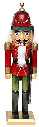 Dekohelden24 Wunderschöner Nussknacker Soldat, in rot, ca. 40 cm