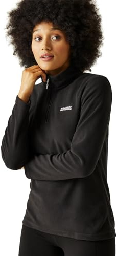 Regatta Damen Halfzip Fleecepullover Pullover Sweethart, Farbe:Schwarz, Artikel:-800 Black, Größe:40