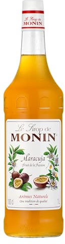 MONIN Sirup Maracuja 1,0 l | Intensiver Passionsfruchtgeschmack für Cocktails, Mocktails, Limonaden und Dessertkreationen
