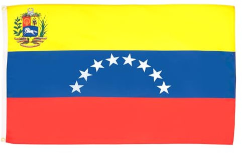 BANDIERA VENEZUELA 150x90cm - GRAN BANDIERA VENEZUELANA 90 x 150 cm Poliestere leggero - Bandiere - AZ FLAG