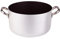 Pentole Agnelli, ALSA104S45, Casseruola Alta in Alluminio con 2 Maniglie in Acciaio, Alluminio Antiaderente interno 3mm, Diametro 45 cm