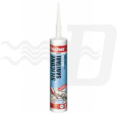 Fischer SILICONE SANITARIO ACETICO RESISTENTE ALLA MUFFA Trasparente