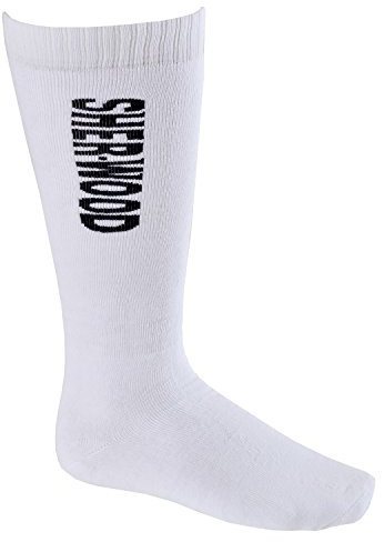 Sherwood Unisex Ydelse skøjtesokker Sher wood Performance Schlittschuh Socken 2 er Pack, Weiß, 39-42 EU