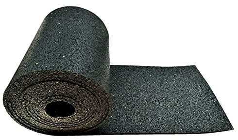 MelTruck Antirutschmatte Rolle 10m 5m x 25cm 3mm 6mm 8mm, Ladungssicherung Matte rutschfest LKW Anhänger Transport Gummi, DIN 75410 VDI 2700, schwarz (5 m x 25 cm x 6 mm)