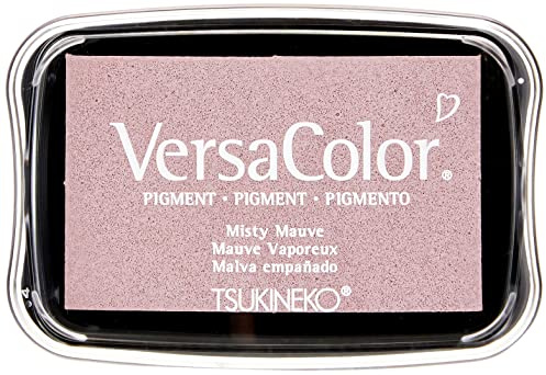Tsukineko VersaColor Stempelkissen - Braun, Misty Mauve - Groß - Deckend, Wasserbasis - Wasserfest - Embossing