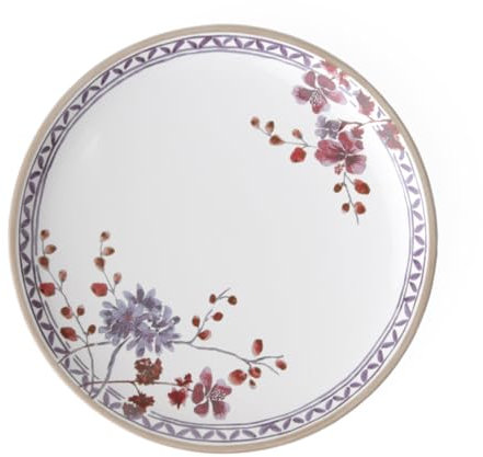 Villeroy & Boch Artesano Provençal Lavande Assiette plate florale, 27 cm, Porcelaine Premium, Blanc/Multicolore