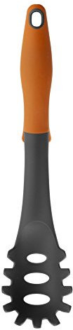 Ibili 740511 Cuillère pour Spaghetti Plastique Noir/Orange 32 x 7 x 8 cm
