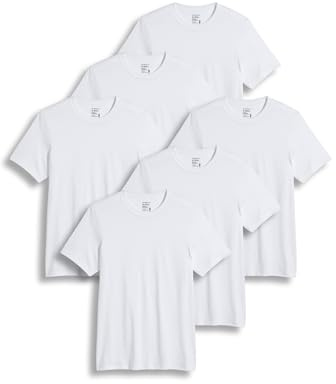 Jockey Men's Undershirt Classic Crew Neck Undershirt - 6 Pack, White, XL