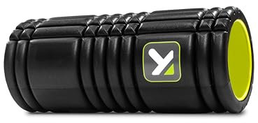 TriggerPoint GRID Foam Roller – Mehrdichte Schaumoberfläche, feste Kompression für Muskelregeneration, Massage vor/nach dem Training, Hohlkern, von Profis empfohlen, 33 cm, Schwarz