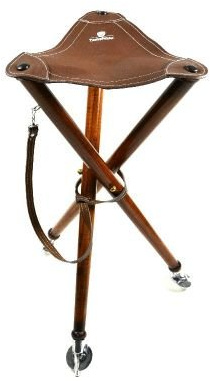 Trebensjakt och sittstol sittstol sittbänk med metallfot ljusbrun ädel utseende tryckjakt drivjakt