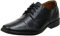 Clarks Men's Tilden Cap Oxford Flat, Black Black Leather, 11 UK Wide