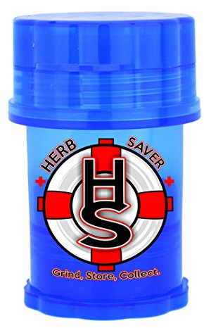 Herb Saver Grinder 2.4 X 3.8 Spice Herb Grinder (Blue)