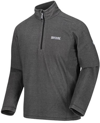 Regatta Montes Herren Mikrofleece-Pullover mit halblangem Reißverschluss XXL Grau (Light Steel)