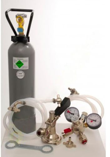 Zubehörpaket 2 mit Köpi-Fitting, 7mm! Bierschlauch und 2,0 kg CO2 für 1-leitige Zapfanlagen