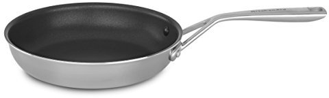 KitchenAid Tri-Ply Pfanne, Edelstahl, 25,4 cm, antihaftbeschichtet, mittelgroß