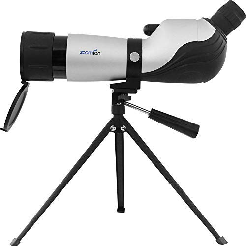 Zoomion Lynx Spektiv 20-60x60 | für Vogelbeobachtung und Sportschützen | Kompakt und Spritzwasserfest | mit Dreibein Tischstativ | Zoom-Okular mit Multivergütung