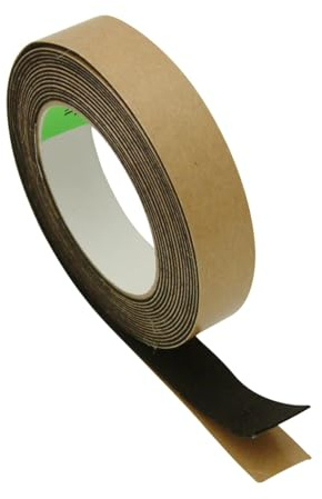 JVCC Felt-06 Polyesterfilz-Klebeband [1 mm dicker Filz]., schwarz, FELT-06