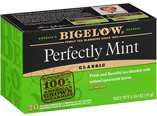 Bigelow Tea Perfectly Mint Black Tea, 20 Count (Pack of 6)