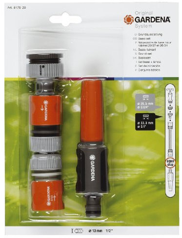 Gardena 8175-20 Set di Base con Lancia Registrabile