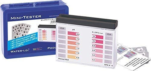 Pooltester/Mini-Tester für Sauerstoff (O²) + pH mit je 20 Messtabs von well2wellness®