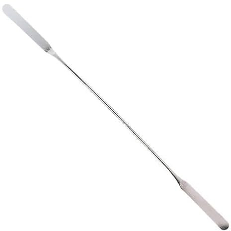 Espátulas de laboratorio de níquel/SS con extremos redondeados planos de 1.6 pulgadas; paquete de 3