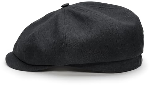 Sterkowski Modell Rowdy | 100% Leinen Schiebermütze für Herren und Frauen | Leicht und Luftig Sommer Flat Cap