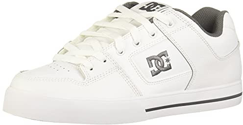 DC Herren Pure-Shoes for Men Skateboardschuhe, Weiss/HBWD, 44 EU
