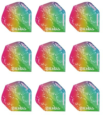 RED DRAGON Hardcore Peter Wright Snakebite Snakeskin Extra Dicke Dart Flights - 3 Sätze pro Packung (9 Flights insgesamt)