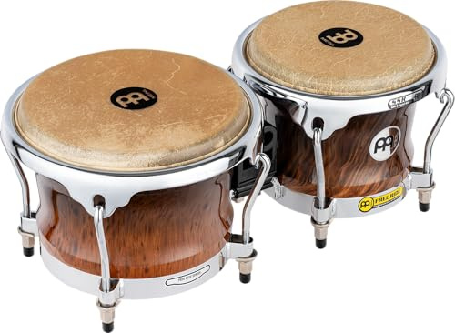 Meinl Percussion FWB400BB Free Ride Series Wood Bongos, Brown Burl Finish