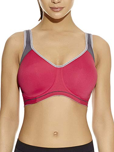 Freya Active Sonic Moulded J-Hook Sports Bra Hot Crimson Pink 30GG