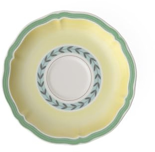 Villeroy & Boch French Garden Fleurence Tea Cup Saucer, 6 in, Premium Porcelain, White/Multicolored