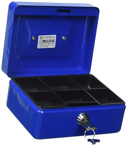 ALCO-Albert 840-15 Geldkassette, 152 x 119 x 76 mm, dunkelblau