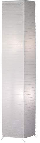 Reality R40122001 Bamboo Piantana, 2xE27, 60 W, Bianco, 25x25x130 cm