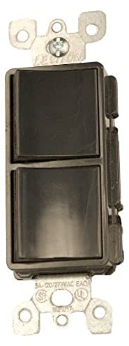 Leviton 15 Amp, 120/277 Volt, Decora Single-Pole / 3-Way AC Combination Switch, Commercial Grade, Grounding, 5641-E, Black