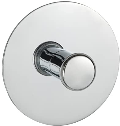 WENKO Turbo-Loc® Wandhaken - Befestigen ohne bohren, Stahl, 6 x 6 cm, Chrom