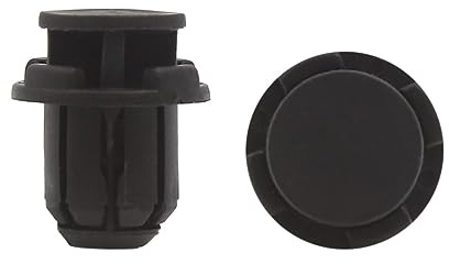 sourcing map 20pcs 14mm Diamètre trou Garniture porte voiture Rivets plastique Aile noire Agrafe fixation